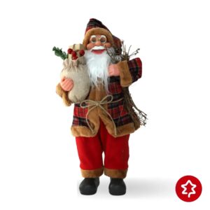 Mikulás Rusztikus Piros 60 cm